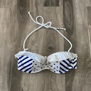 Women’s Victoria Secret’s bikini top - white&navy